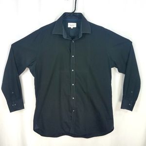Ted Baker Mens Black Dress Shirt 16.5 32/33